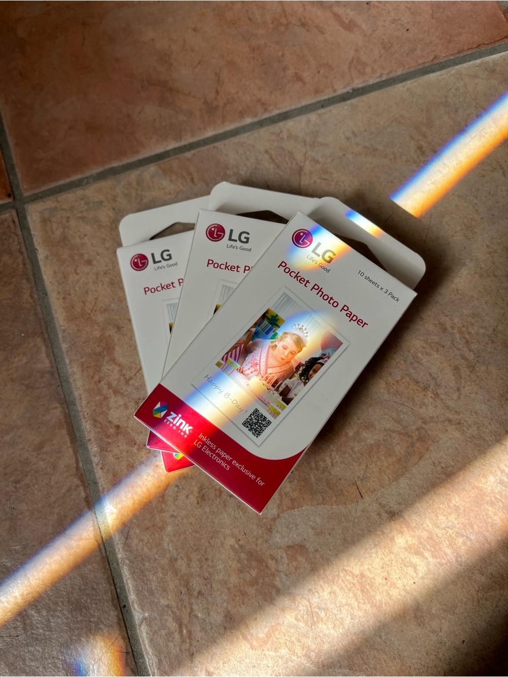 LG Pocket Photo Paper (3 Pack)
